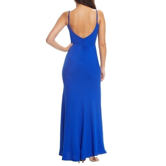 Dress The Population Gown Jodi Electric Blue Size XXL - Picture 2 of 13